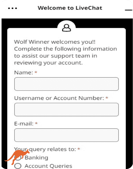 Wolf Winner Casino Live Chat Support