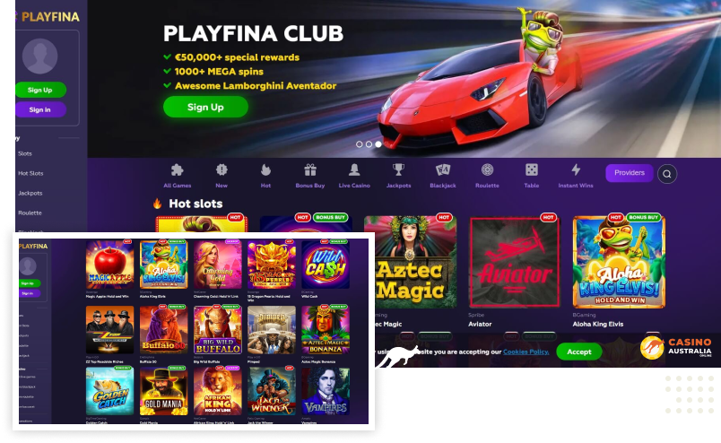 Playfina Casino Australia