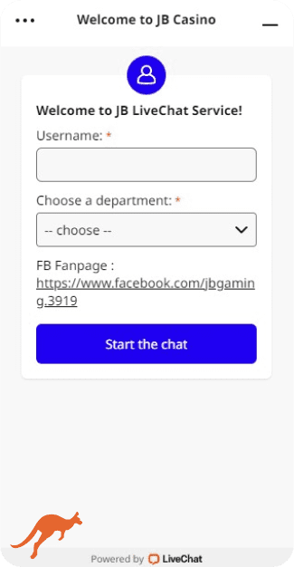 JB Casino Live Chat Support