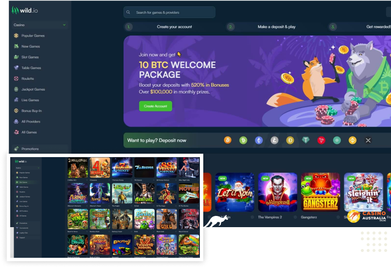 Wild.io Casino Australia