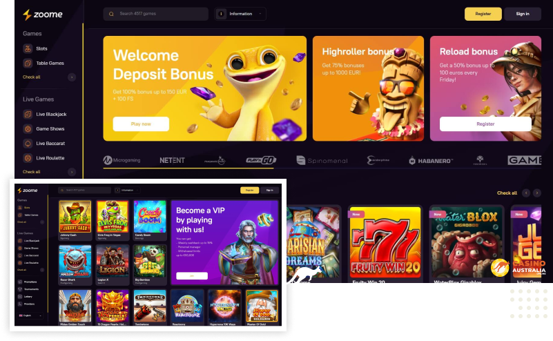 Zoome Casino Australia Review