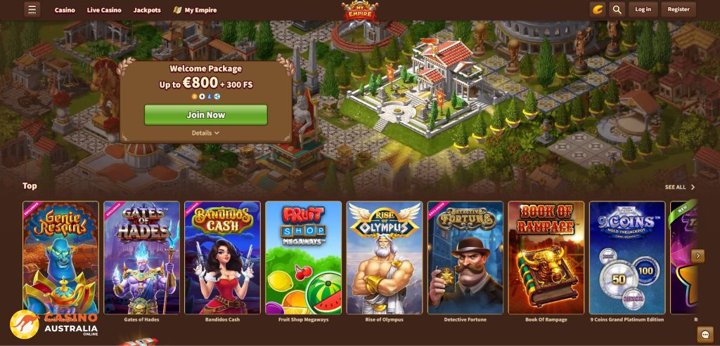 MyEmpire Casino Review Australia