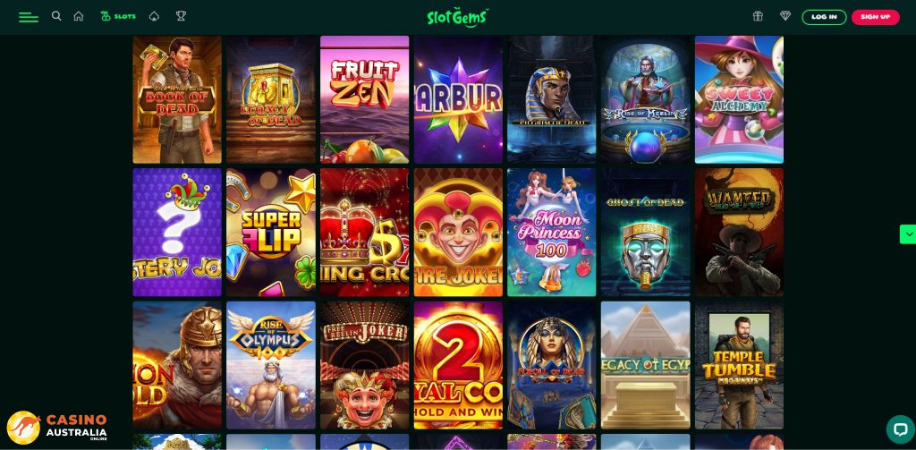 SlotGems Casino Games Australia