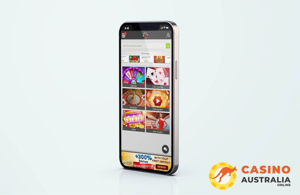 XCasino Mobile Version