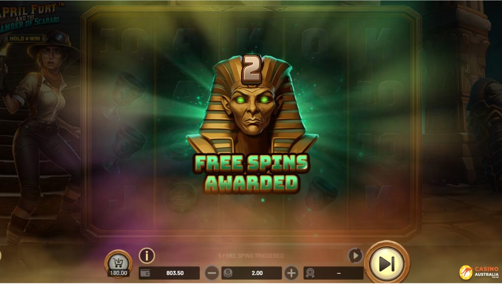 April Fury and the Chamber of Scarabs Free Play Scatters Wins Australia Review