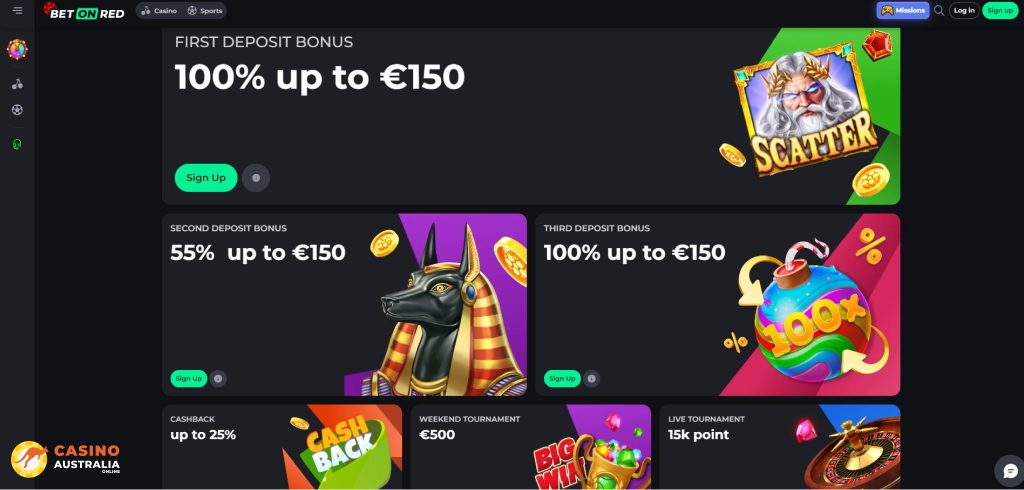 Bet On Red Casino Promotions Australia