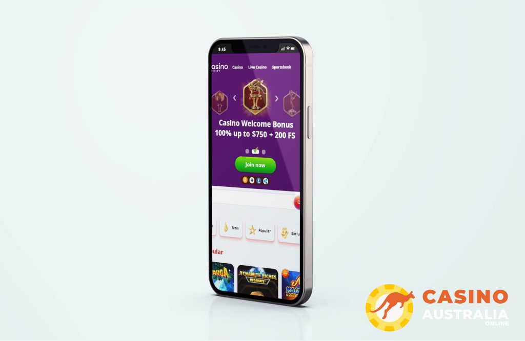 Casino Infinity Mobile Version