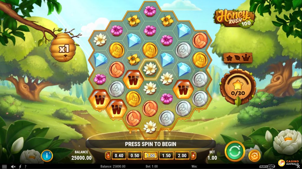 Honey Rush 100 Free Play Australia Review