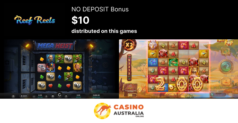 Reef Reels Casino $10 NO DEPOSIT Bonus