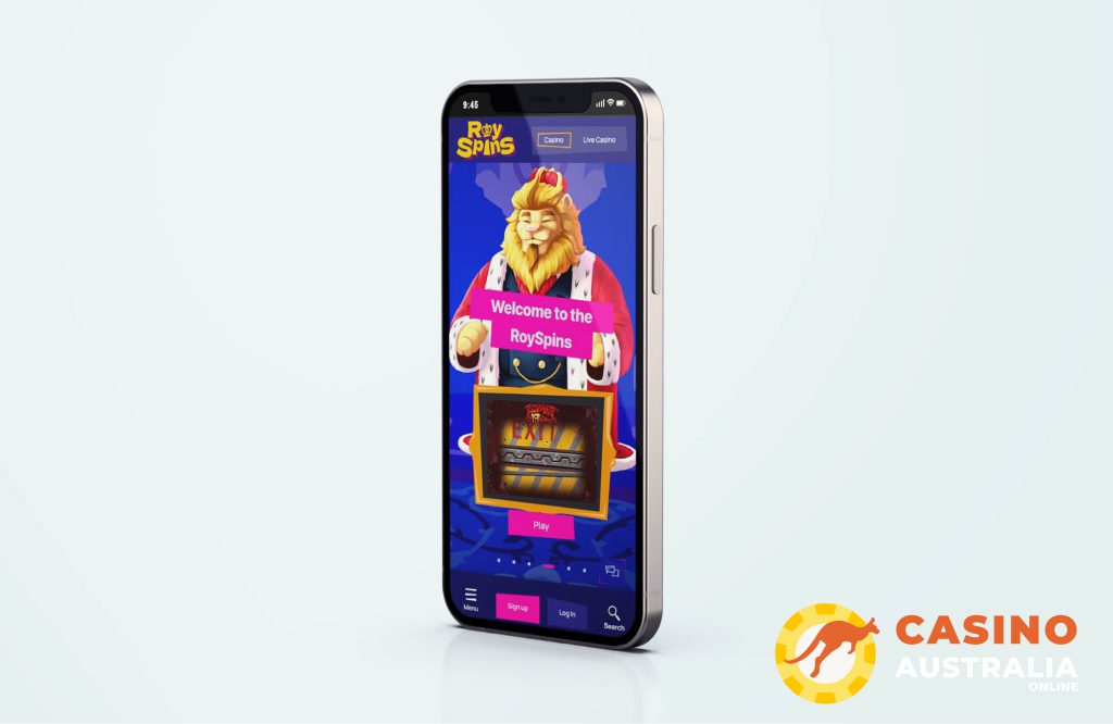 Roy Spins Casino Mobile Version