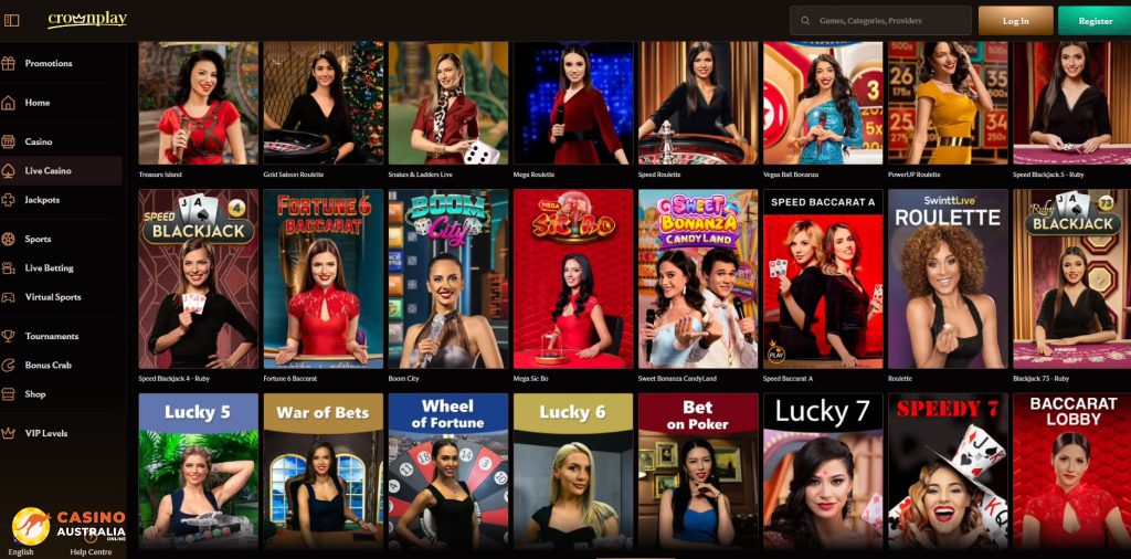 Crownplay Casino Live Games Australia