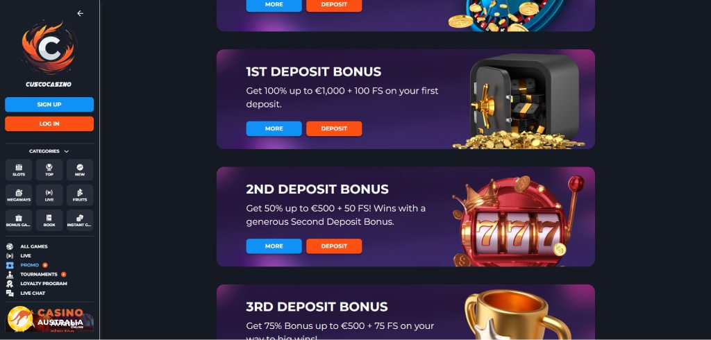 Cusco Casino Promotions Australia