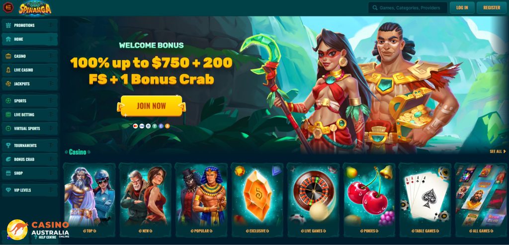 Spinaga Casino Review Australia