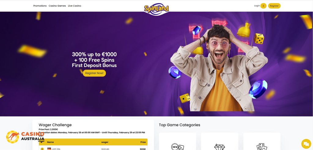 SpinLand Casino Review Australia