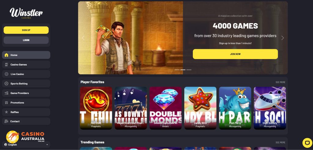 Winstler Casino Review Australia