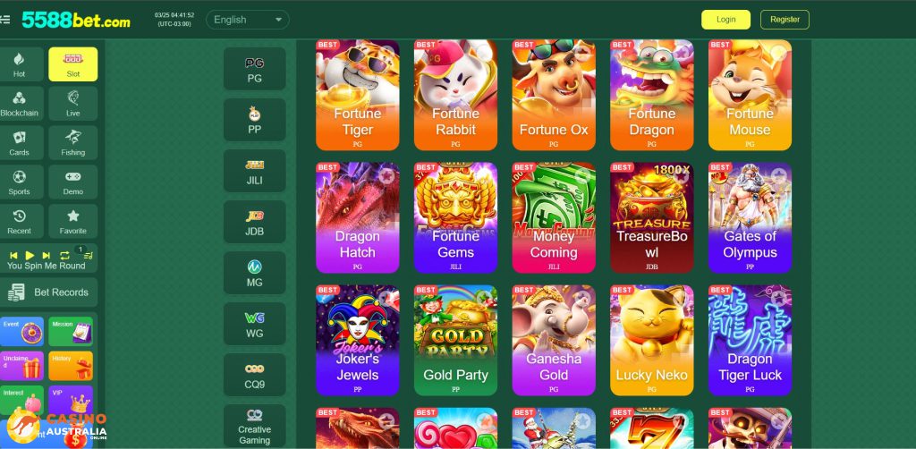 5588bet Casino Games Australia