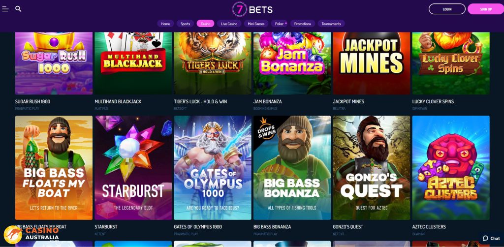 7bets Casino Games Australia