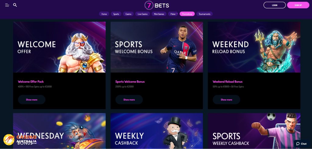 7bets Casino Promotions Australia