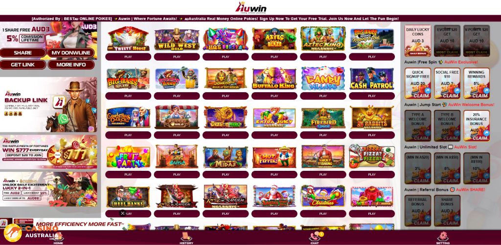 AUWin Casino Games Australia