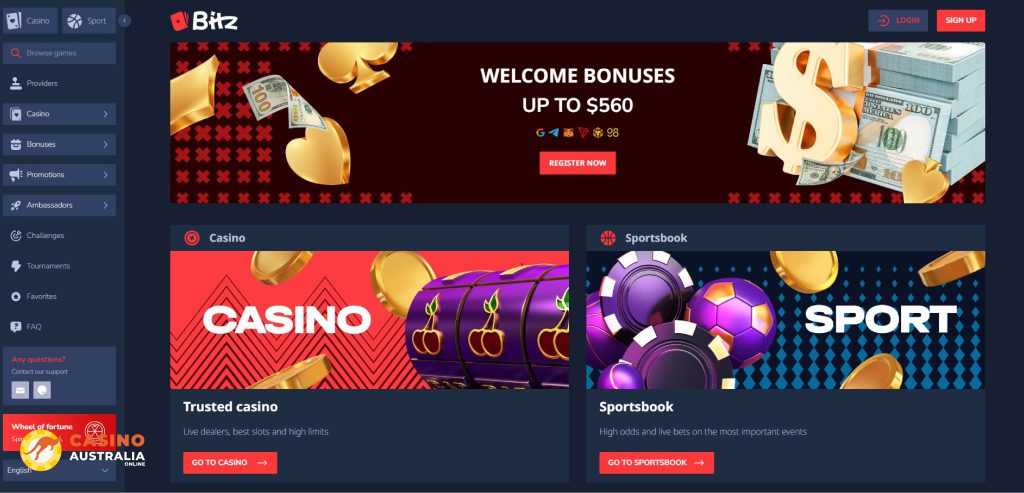 Bitz Casino Review Australia