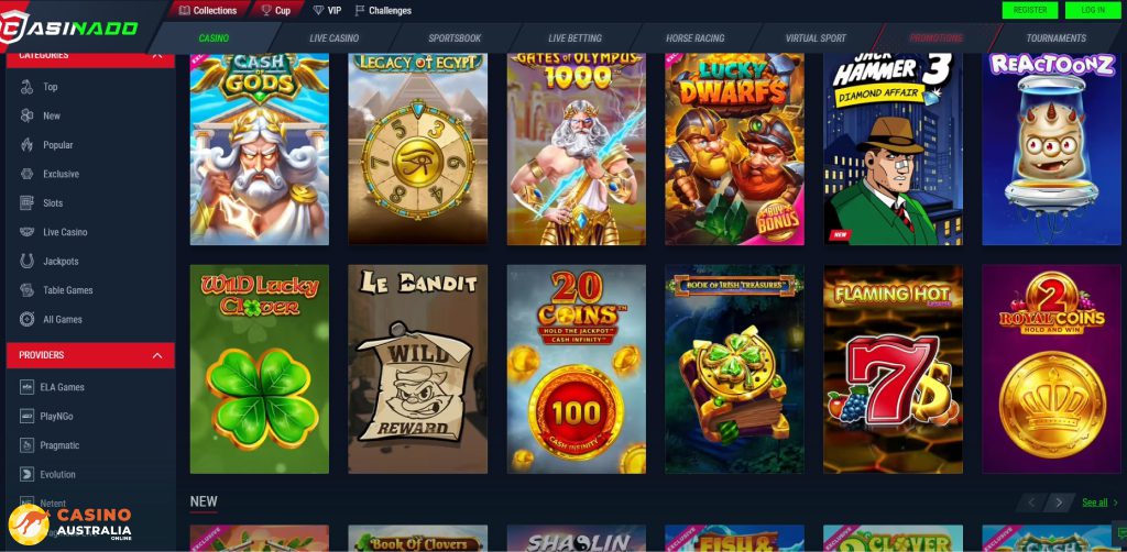 Casinado Casino Games Australia