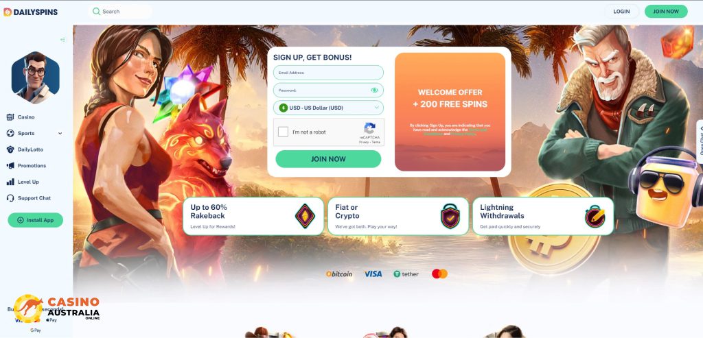 DailySpins Casino Review Australia