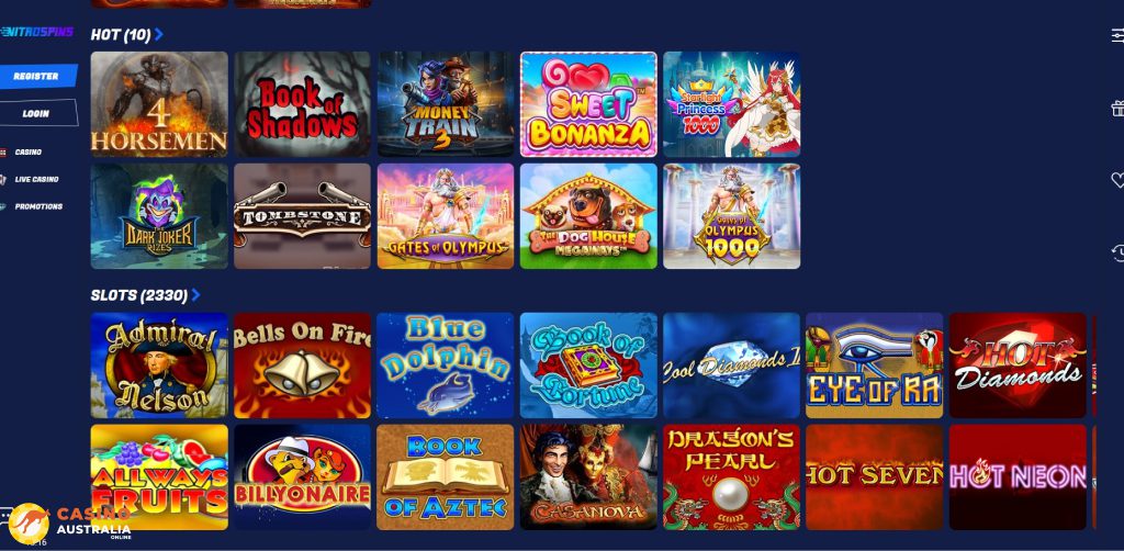 Nitro Spins Casino Games Australia