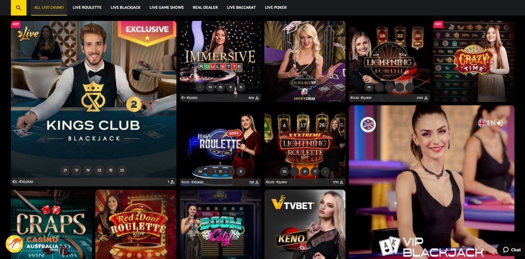 PalmSlots Casino Live Games Australia