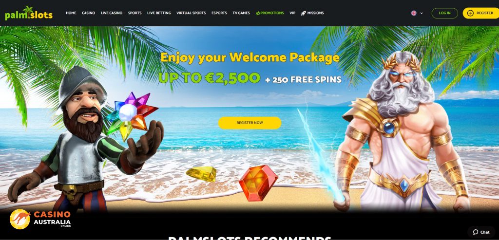 PalmSlots Casino Review Australia