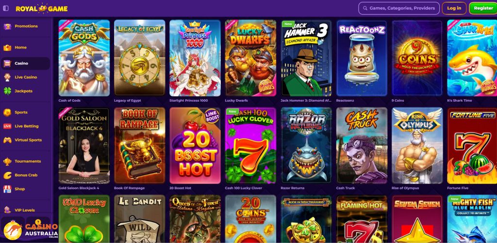 RoyalGame Casino Games Australia