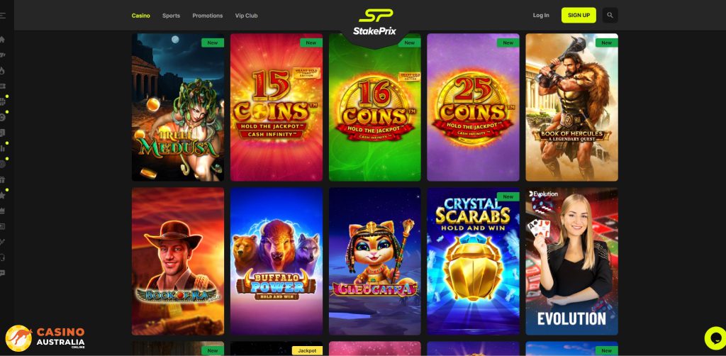 Stakeprix Casino Games Australia