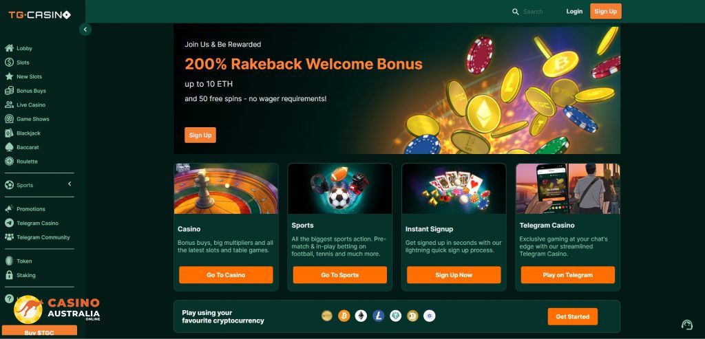 TG Casino Review Australia