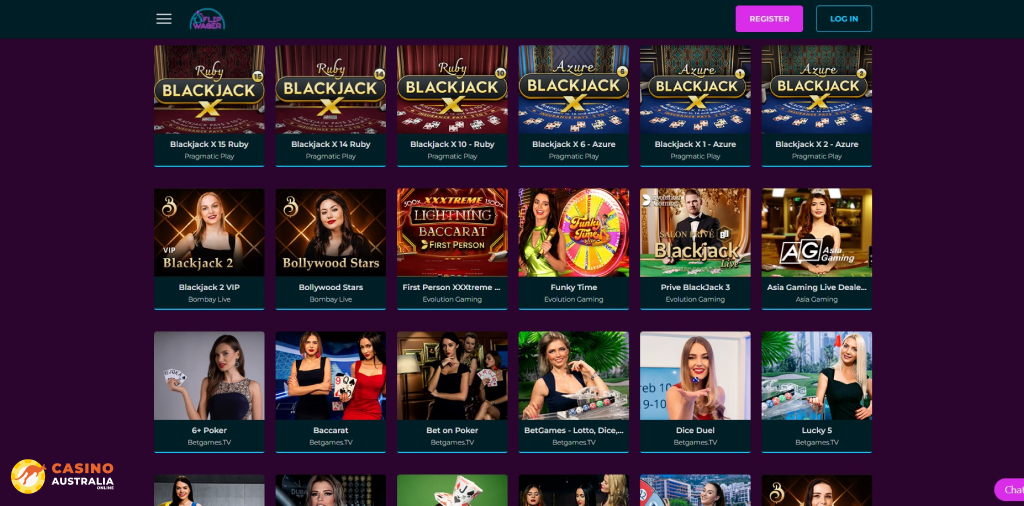 FlipWager Casino Live Games Australia