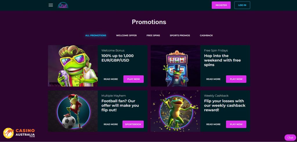 FlipWager Casino Promotions Australia