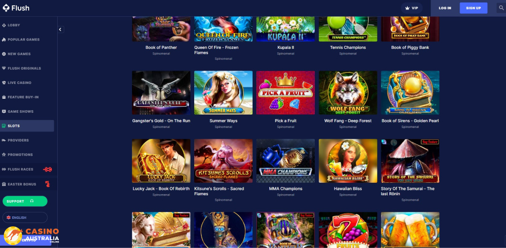 Flush Casino Games Australia