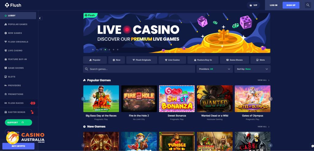 Flush Casino Review Australia