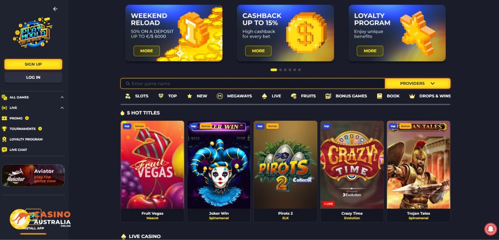 PlayMoola Casino Review Australia