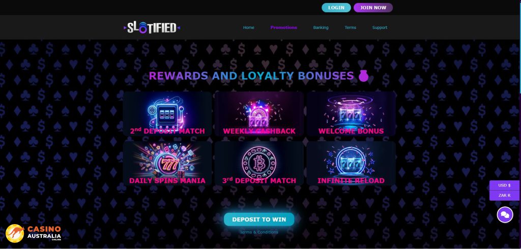 Slotified Casino Promotions Australia