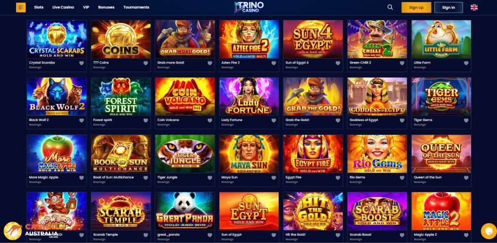 Trino Casino Games Australia