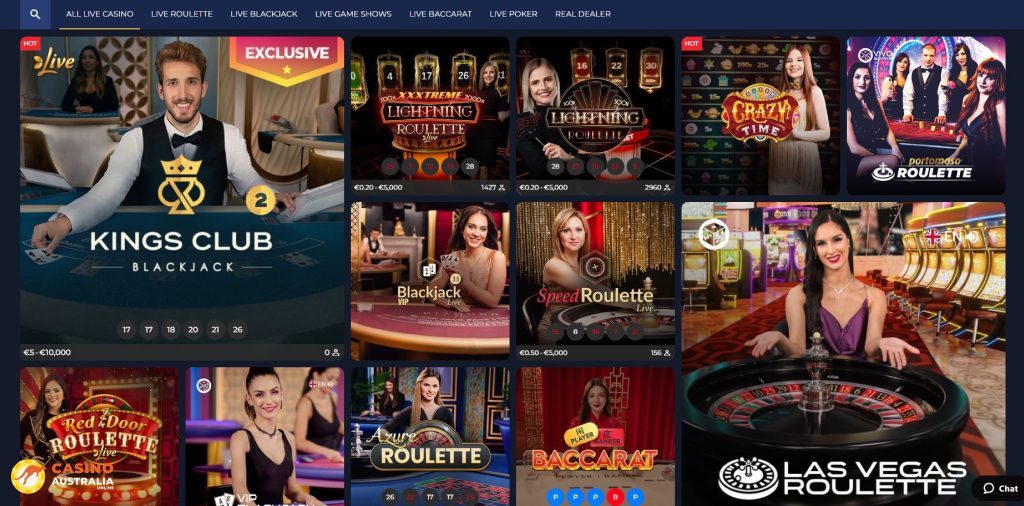 WinScore Casino Live Games Australia