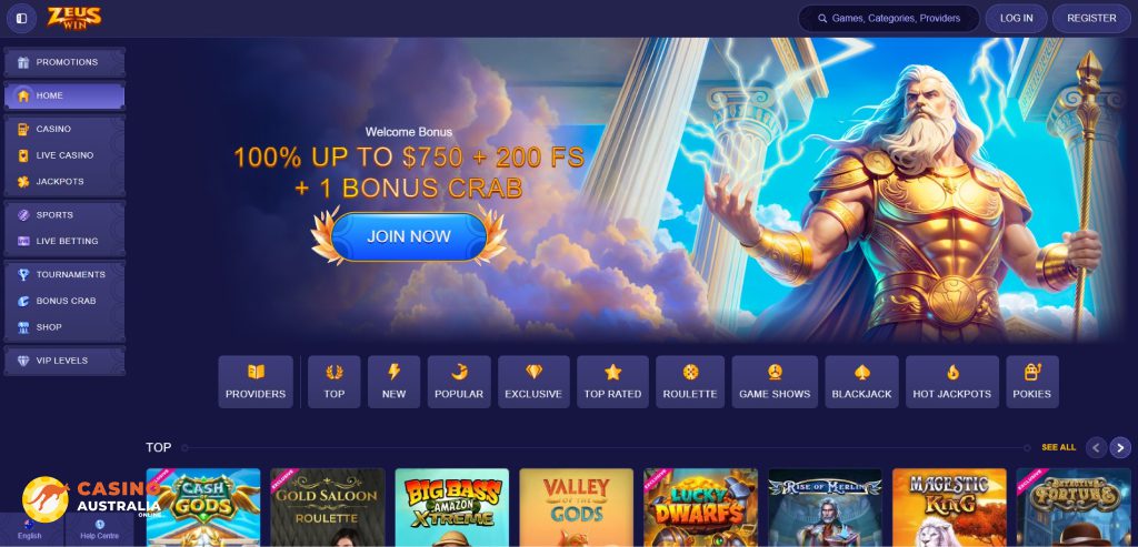 ZeusWin Casino Review Australia