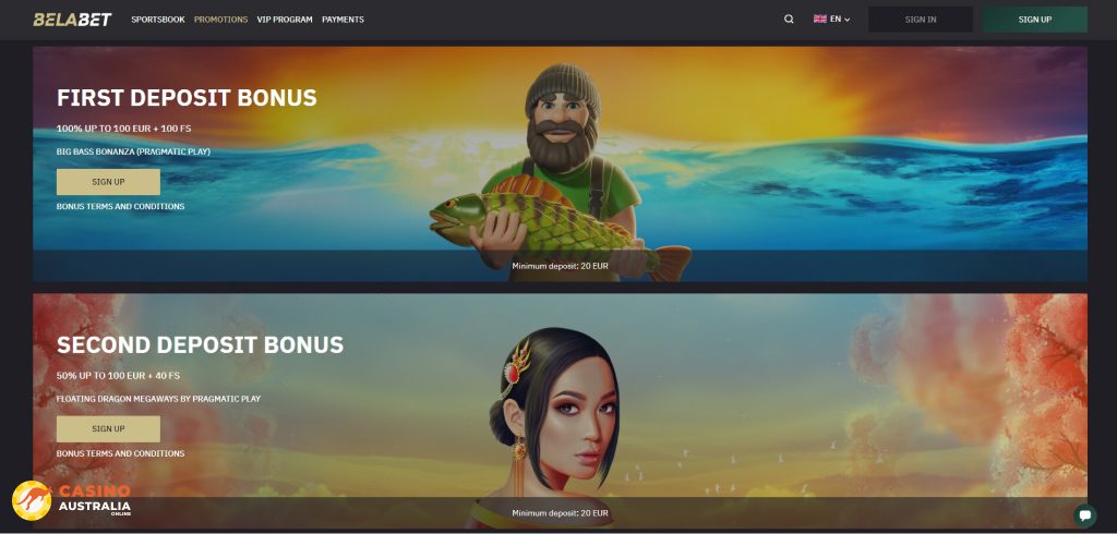 Belabet Casino Promotions Australia