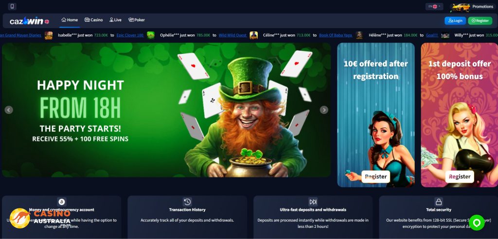 Caz-Win Casino Review Australia