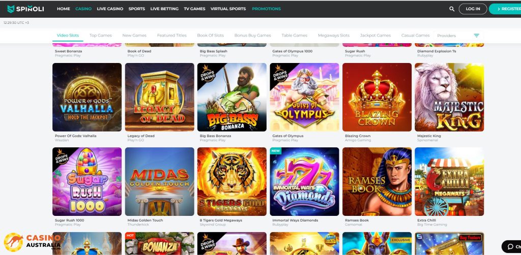 Spinoli Casino Review Australia