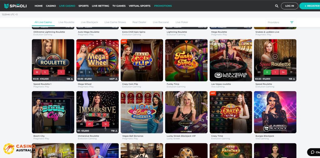 Spinoli Casino Review Australia