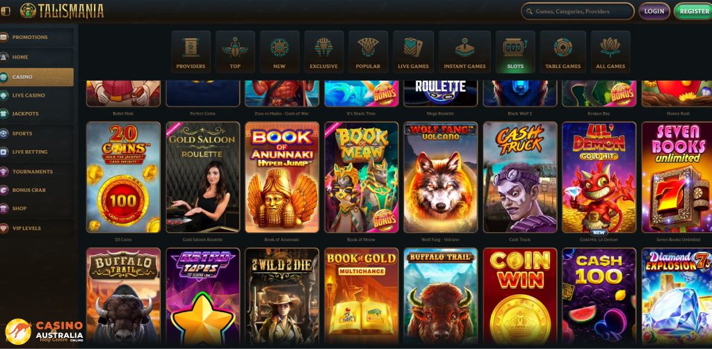 Talismania Casino Games Australia