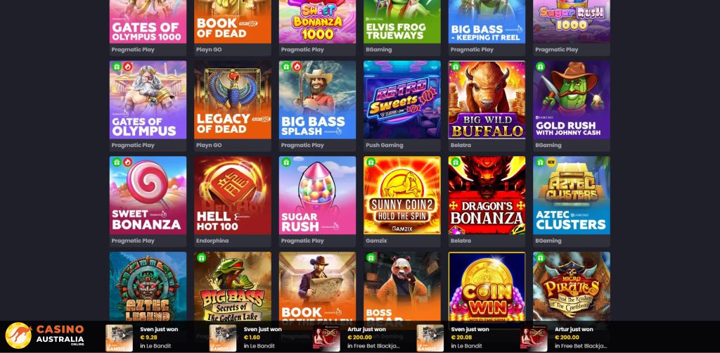 Asino Casino Games Australia