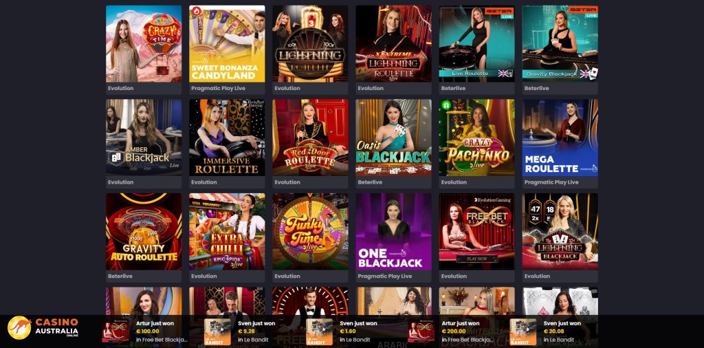 Asino Casino Live Games Australia