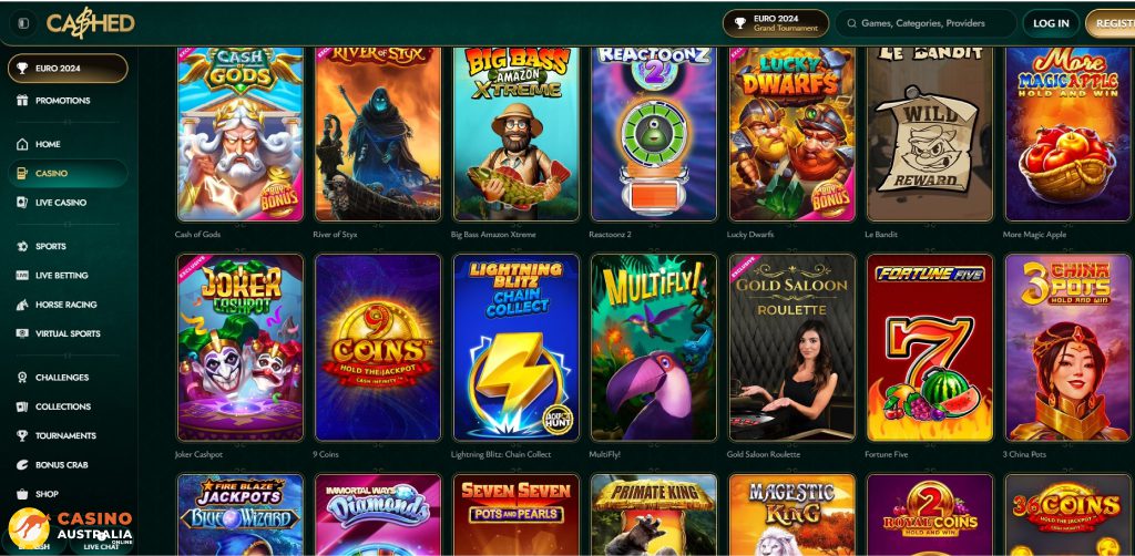 Cashed Casino Games Australia