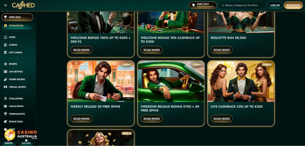 Cashed Casino Promotions Australia